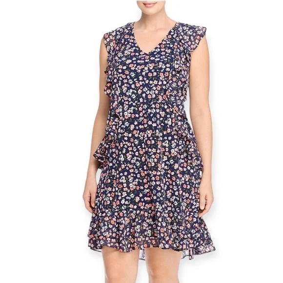 Michael Kors Floral Ruffle Dress - Picture 1 of 3